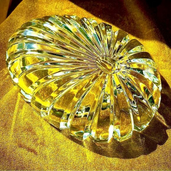 ♥️ Cigar Ashtray, Thick Heavy Clear Crystal Deep Cigar or pipe Ashtray - Picture 13 of 13